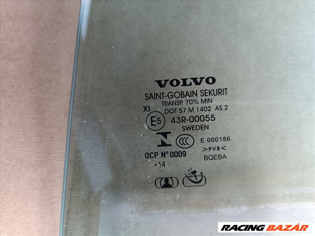 Volvo XC90 XC90 II bal hátsó fülkeajtó ajtóüvegei 3. kép