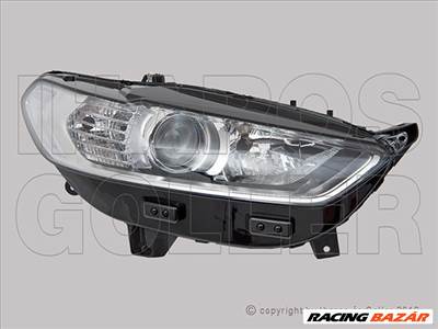 Ford Mondeo 2015.01.01-2019.02.04 fényszóró H7+H15 jobb, nappali fénnyel(motoros állítás, motor nélkül) DEPO (19CM)