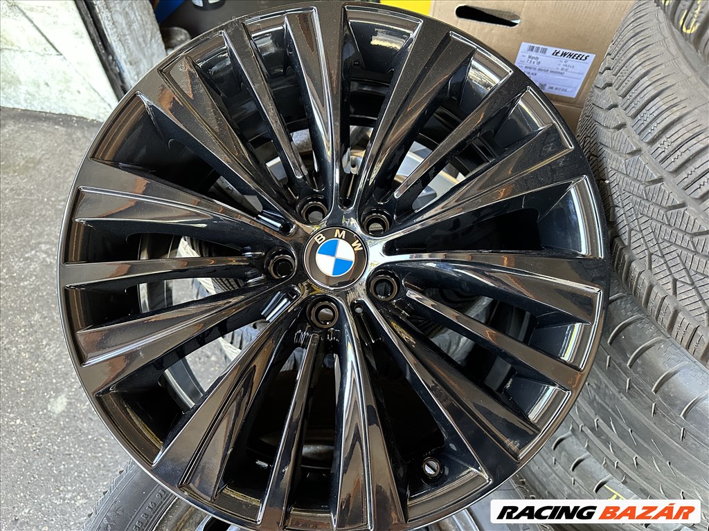 BMW 5GT / 7-es széria gyári Styling 458 Black Edition 19"-os könnyűfém felni garnitura eladó 1. kép