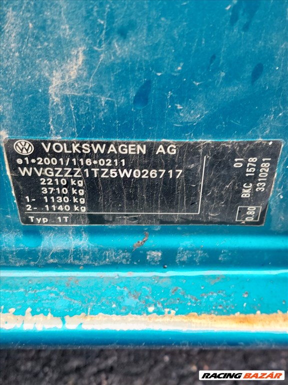 Volkswagen Touran I (Typ 1T) bontott alkatrészei 5. kép