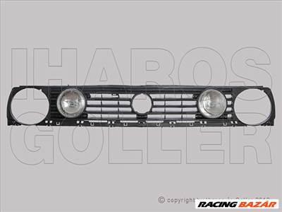 Volkswagen Golf II 1983.08.01-1992.07.31 Hűtődíszrács 4-lámpás 2H3 ködlámpával (0CWH)