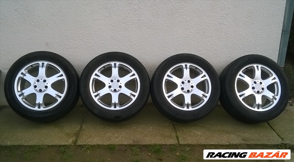 Eladó 4db 19-es 5x112-es Mercedes ML alufelni 265/50R19 Micheline nyári gumival 1. kép