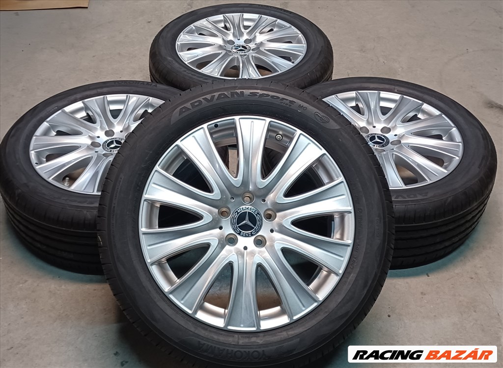 Új Mercedes W222 5x112 8x18 ET41 245/50 R18 új nyári gumikkal 4db 2. kép