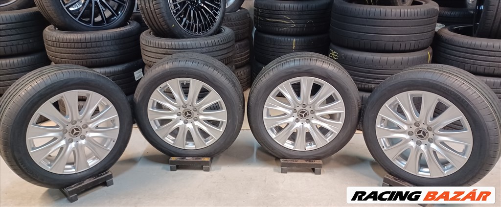 Új Mercedes W222 5x112 8x18 ET41 245/50 R18 új nyári gumikkal 4db 6. kép