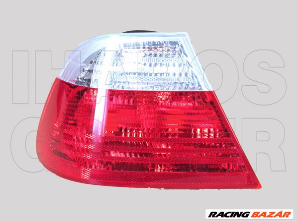 BMW 3 (E46) 1998.04.01-2001.08.31 Hátsó lámpa üres bal külső fehér/piros (Coupé) (02AU) 1. kép