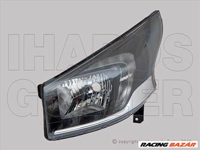 Opel Vivaro 2014.06.01-2019.07.31 Fényszóró H4+LED nappali fény bal (motorral) TYC (1KA2)