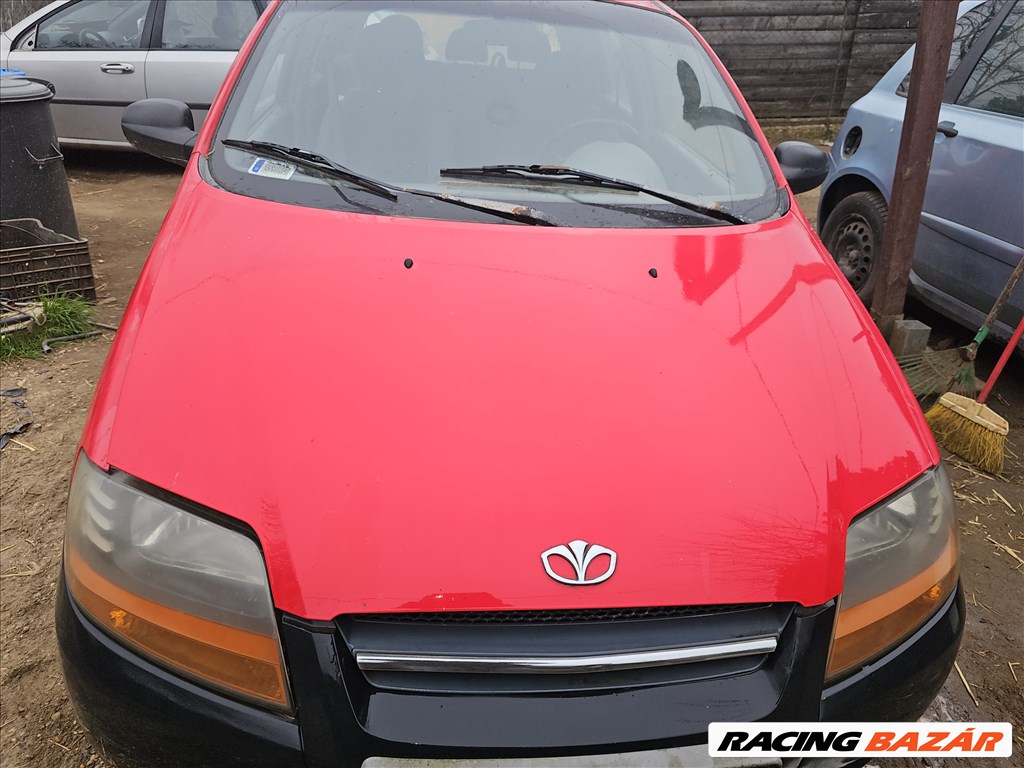 Daewoo Kalos Motorháztető géptető gépháztető piros  1. kép