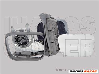 Volkswagen Caddy III 2004.02.01-2009.12.31 Külső tükör bal, kívülről állíth., aszf., alap. (1443)