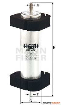 MANN-FILTER WK 6021 - Üzemanyagszűrő AUDI PORSCHE 1. kép