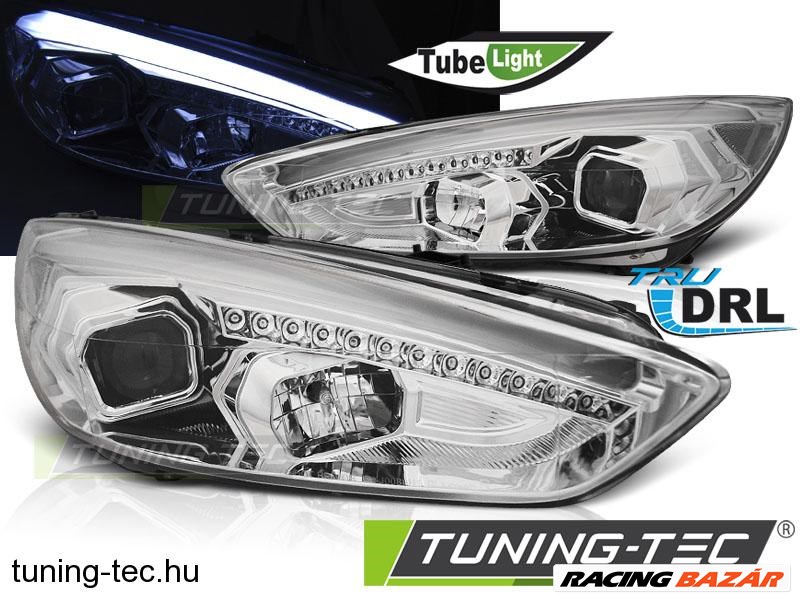 Ford Focus Mk3 FORD FOCUS MK3 15- CHROME DRL LED Tuning-Tec Fénys 1. kép