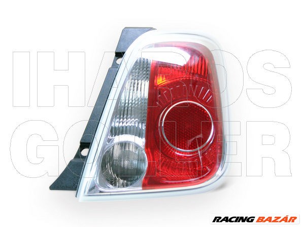 Fiat 500 2007.07.01-2015.06.30 Hátsó lámpa üres jobb (0XFC) 1. kép