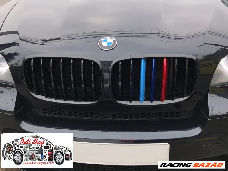 BMW E70,E71  X5, X6  Fényes fekete hőtőrács vese  4. kép