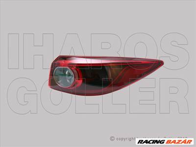 Mazda 3 (BM/BN) 2013.04.01-2017.01.01 Hátsó lámpa üres jobb külső LED-es (4 ajtós) (13FS)