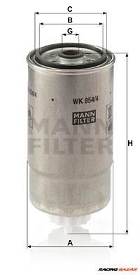 MANN-FILTER WK 854/4 - Üzemanyagszűrő CITROËN FIAT PEUGEOT