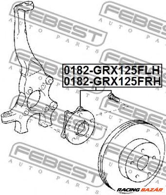 FEBEST 0182-GRX125FLH - kerékagy LEXUS TOYOTA 1. kép