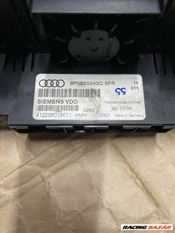 Audi A3 fűtéskapcsoló  8p0820043d 3. kép