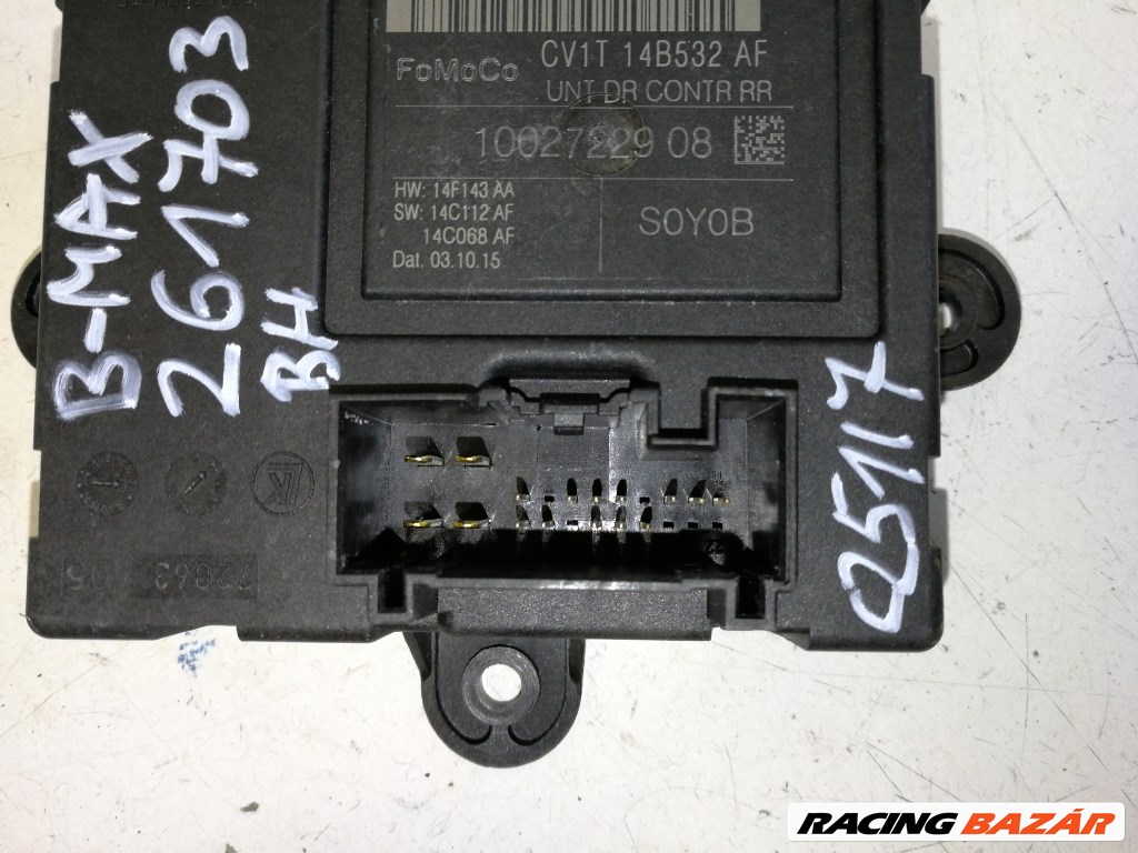 Ford B-max bal hátsó ajtó elektronika CV1T14B532AF 4. kép