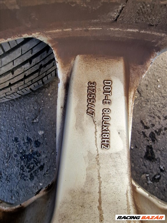  5x108 lyukosztású 18" használt (gyári felni) alufelni, rajta 235/60 Bridgestone nyári gumi  6. kép