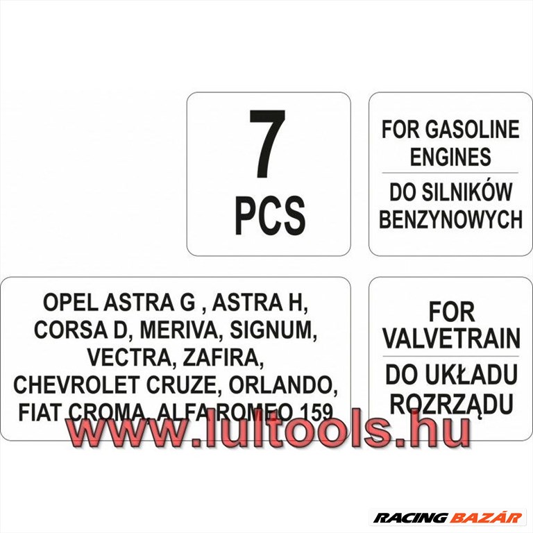 Vezérlés rögzítő készlet 7 részes Opel YATO 2. kép