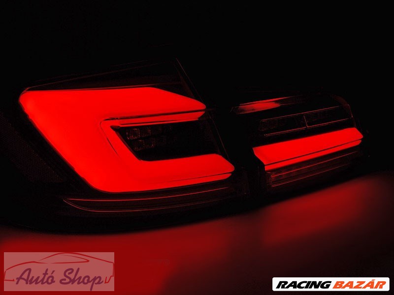 BMW F10 10-16 Piros fekete LED BAR Hátsó lámpa szett 2. kép