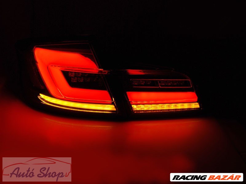 BMW F10 10-16 Piros fekete LED BAR Hátsó lámpa szett 3. kép