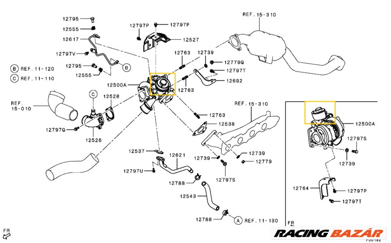 1515A295 Mitsubishi Pajero Sport Turbó Actuator 2.4DID 181LE 2015- 6. kép