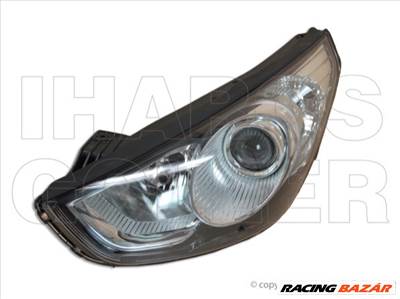Hyundai Ix35 2010.04.01-2014.12.31 Fényszóró 2H7 bal, fekete h. -13.7 (motoros) DEPO (01KN)