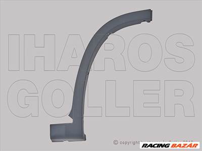 Citroen Jumper 2006.07.01-2013.12.31 Első műa. kerékjárati ív sárvédő hátsóész jobb (151B)