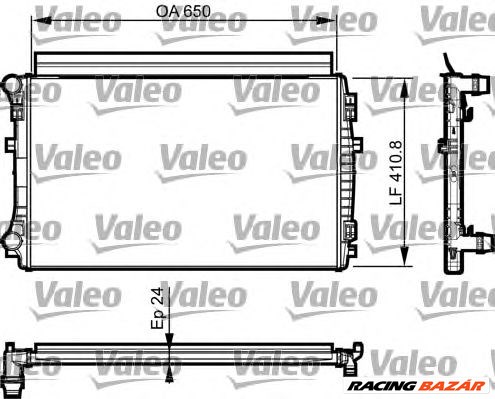 VALEO 735558 - Vízhűtő (Hűtőradiátor) AUDI CUPRA SEAT SKODA VW 1. kép