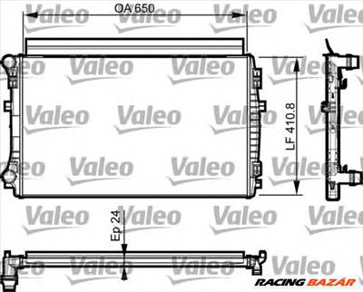 VALEO 735558 - Vízhűtő (Hűtőradiátor) AUDI CUPRA SEAT SKODA VW