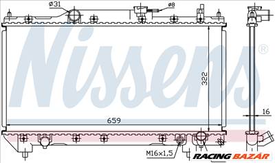 NISSENS 64783A Hűtőradiátor