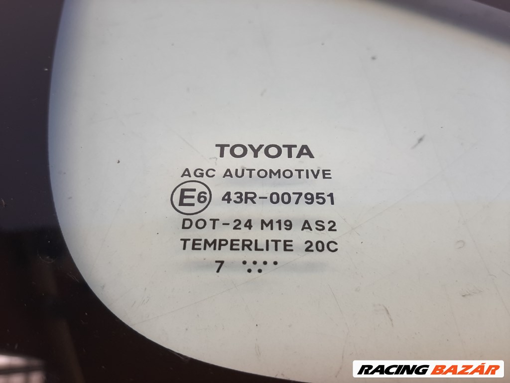 Toyota Auris (E150) jobb elsõ oldalfal üveg (karosszéria oldal üveg) 2. kép