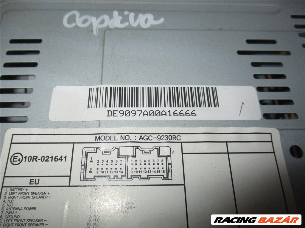 Chevrolet Captiva rádió/cd agc9230rc 2. kép