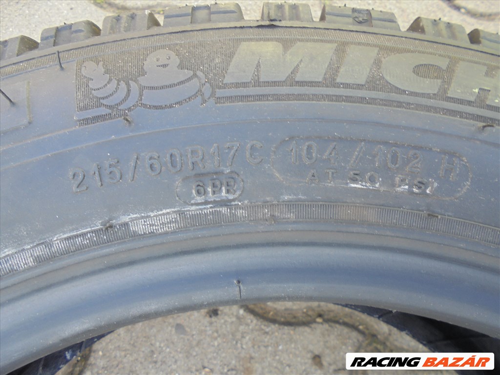 Újszerű 215/60 R 17" C TGK Michelin téli gumi eladó 5. kép