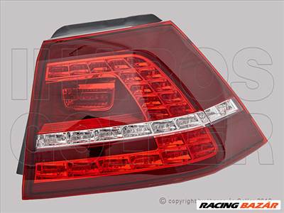 Volkswagen Golf VII/1 2012.10.01-2016.10.31 Hátsó lámpa kpl. jobb külső LED (GTi/GTD/E GOLF) (1IUL)