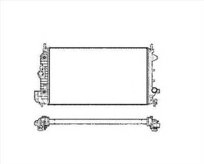 NRF 58205 - Vízhűtő (Hűtőradiátor) FIAT OPEL SAAB VAUXHALL