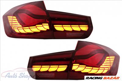 BMW F30 Pre LCI és LCI (2011-2019) F35 F80 OLED Red Clear, dinamikus szekvenciális kanyarodó lámpával . M4 Desing