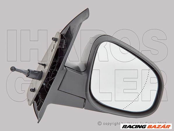 Mercedes Citan(W415) 2012.09.01- Külső tükör jobb, bowd.állíth., aszf., fekete (14XP) 1. kép