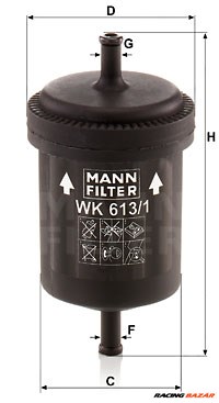MANN-FILTER WK 613/1 - Üzemanyagszűrő AUTOBIANCHI DACIA FIAT INNOCENTI LANCIA 1. kép