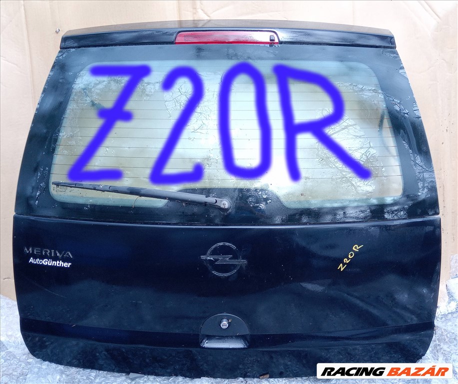 Opel Meriva A Z20R fekete A MERIVA 	hátsó ajtó , csomagtér ajtó z20rfeketemeriva 1. kép