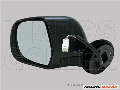 Dacia Duster 2010.02.01-2013.05.31 Külső tükör bal, el. állíth. fűthető, fekete (18ZB)