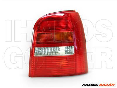 Audi A4 1999.01.01-2000.12.31 Hátsó lámpa üres jobb, piros-fehér (Kombi) DEPO (0VF0)