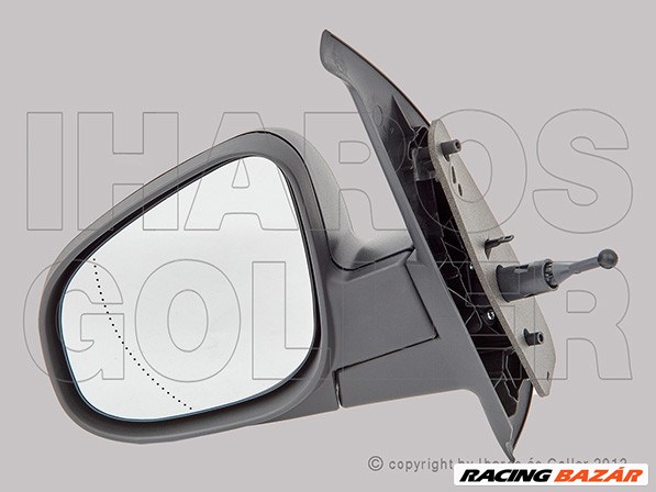 Mercedes Citan(W415) 2012.09.01- Külső tükör bal, bowd.állíth., aszf., fekete (14XR) 1. kép
