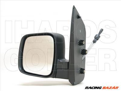 Fiat Qubo 2009.10.01- Külső tükör bal, bowd. állíth., króm, domb., alap. (0YVM)
