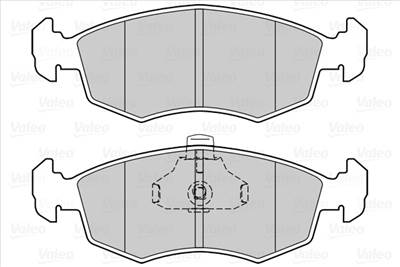 VALEO 302023 - fékbetétkészlet, tárcsafék FIAT