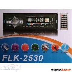 FLK-2530 autórádió LED kijelzővel és távirányítóval 1. kép