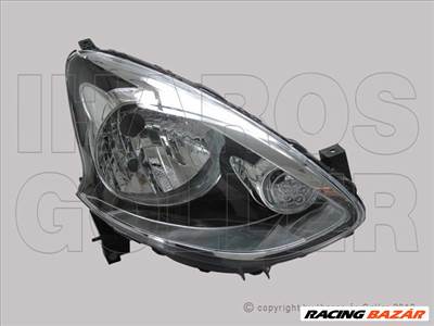 Nissan Micra (K13) 2013.06.01-2017.02.01 fényszóró H4 jobb sötét házas (motoros állítás, motor nélkül) DEPO (0XWP)