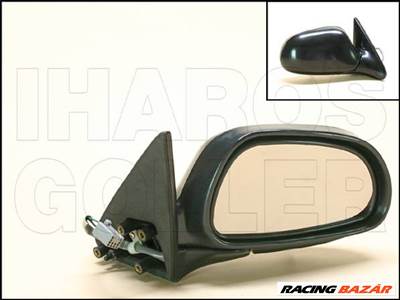 Mazda 626 1992.05.01-1997.07.31 Külső tükör jobb, el. állíth., fekete (4 ajtós) (0G9M)