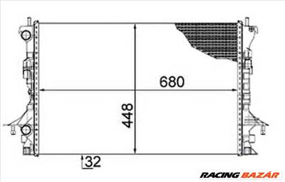 NRF 58479 - Vízhűtő (Hűtőradiátor) RENAULT