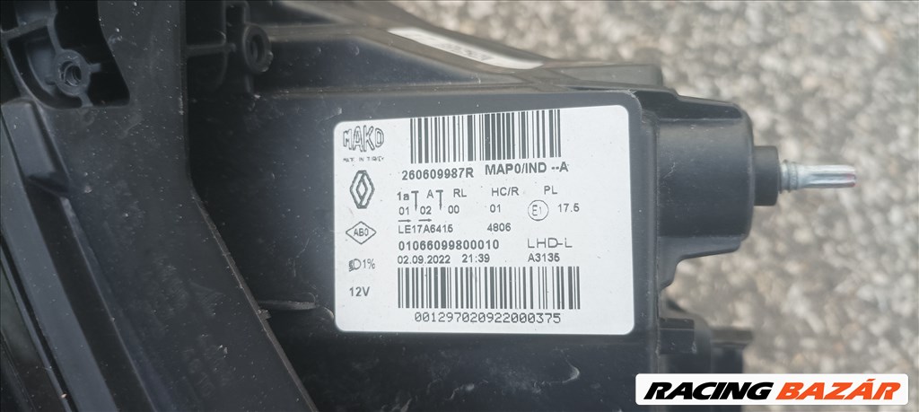 Renault Clio V bal led fényszóró eladó! 260609987r 7. kép